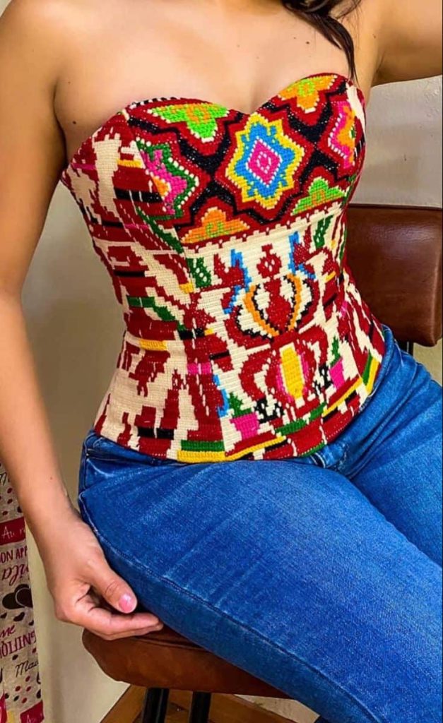 Fitted Bustier Top Mexican concert