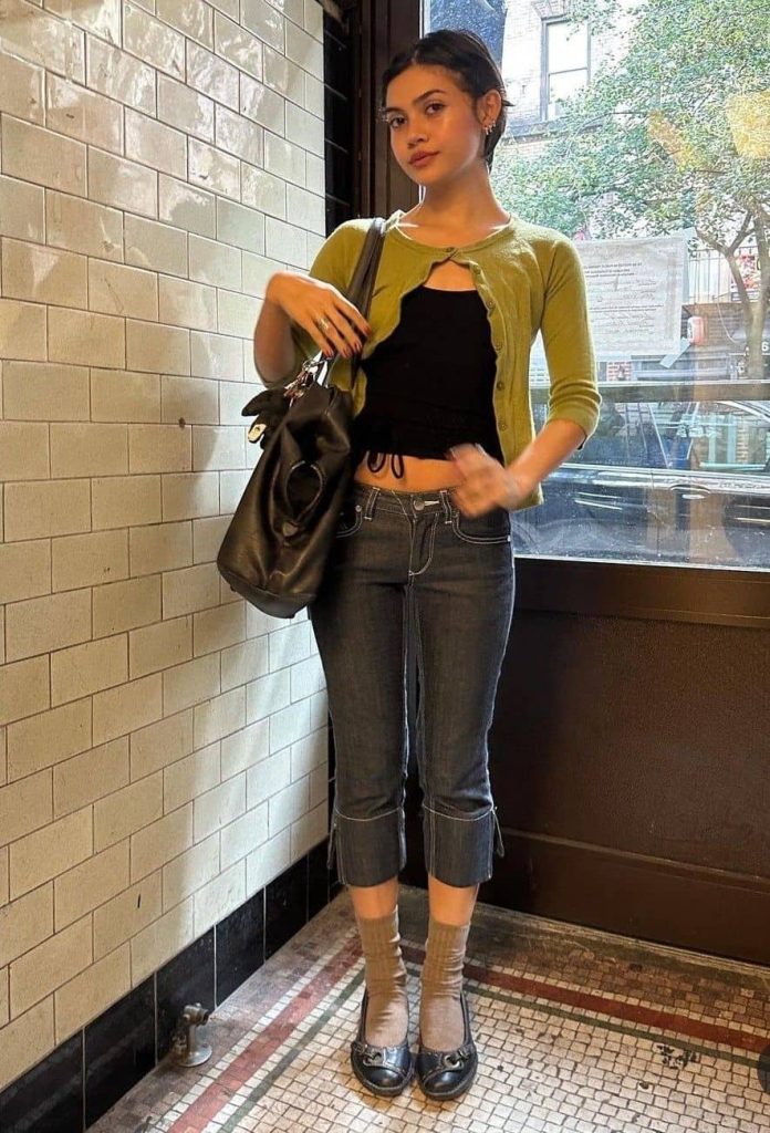 Capri Pants + Cropped Cardigan or Bolero