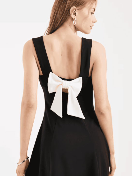 dress with bow