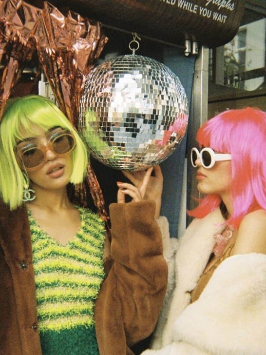wig party outfit